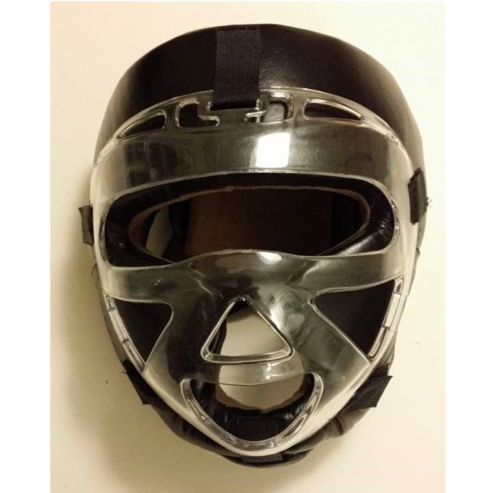 Casque Boxe en cuir avec Visière de protection SELFBODYGUARD